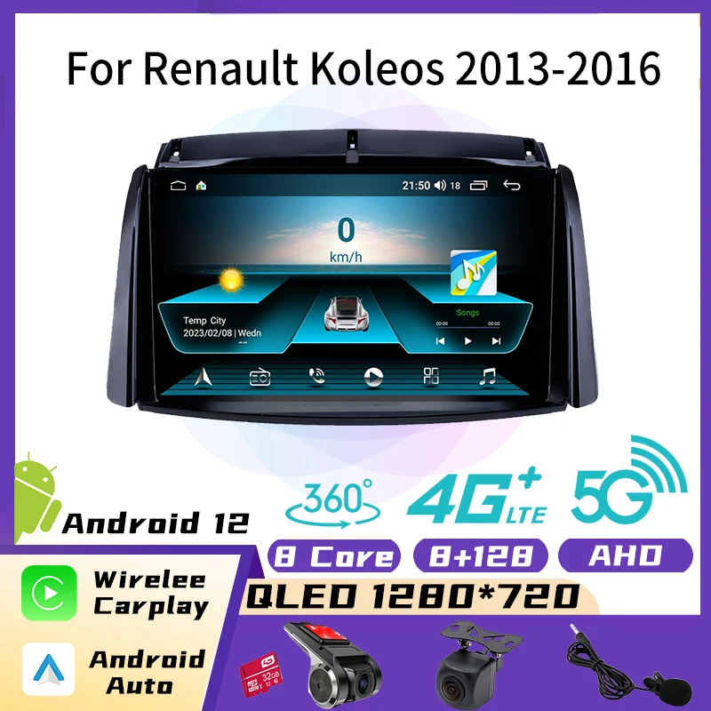 

2 Din Android Car Stereo Radio for Renault Koleos 2013-2016 GPS Navigation Car Multimedia Player Head Unit Autoradio Audio Auto
