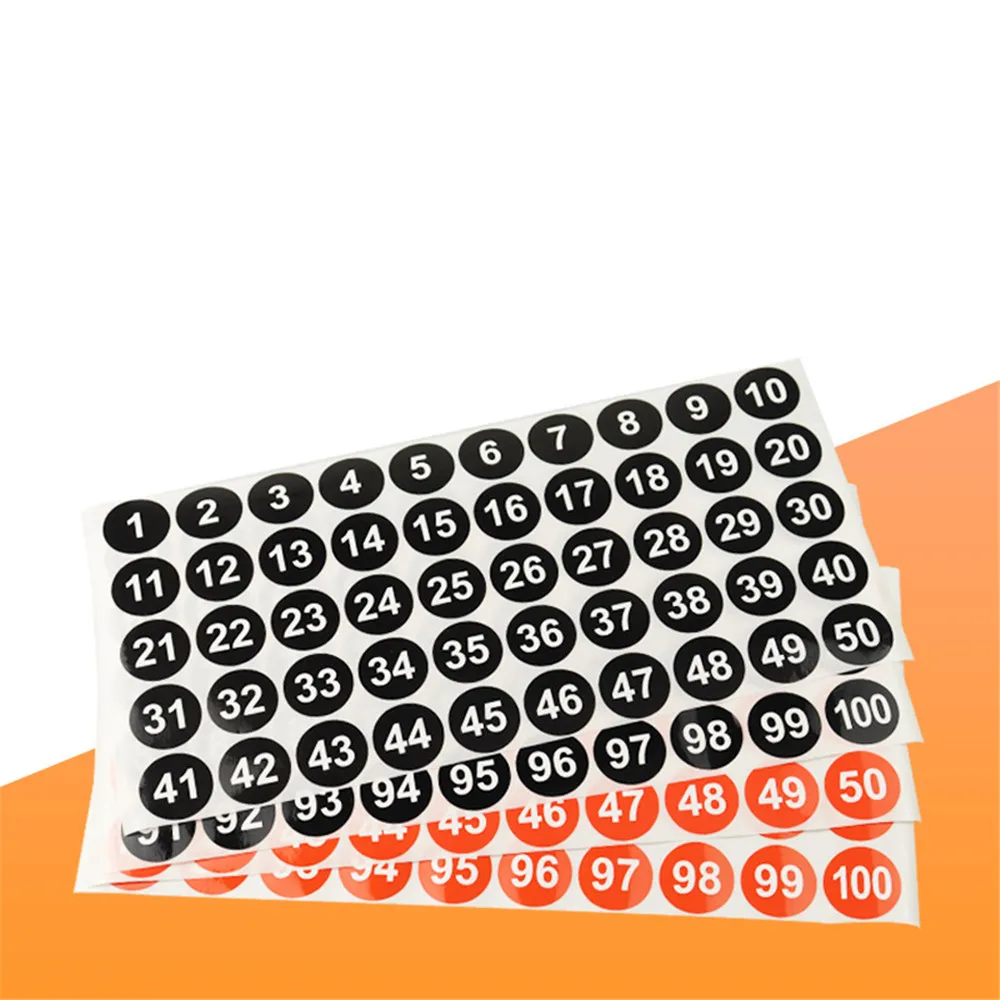 1-200 цифровая наклейка водостойкая круглая самоклеящаяся печать этикеток 1 дюйм