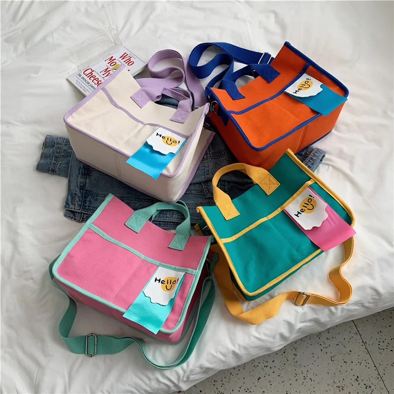 

Сумка на плечо Wild Ins женская, популярный саквояж большой вместимости, Брезентовая сумочка-тоут, чемоданчик для ланча, мешок для мам