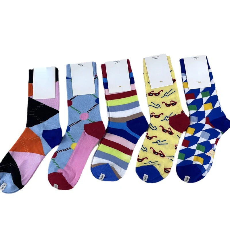 Women Happy Funny Socks With Print Art Cute Winter Socks With Cotton Fashion Harajuku Socks