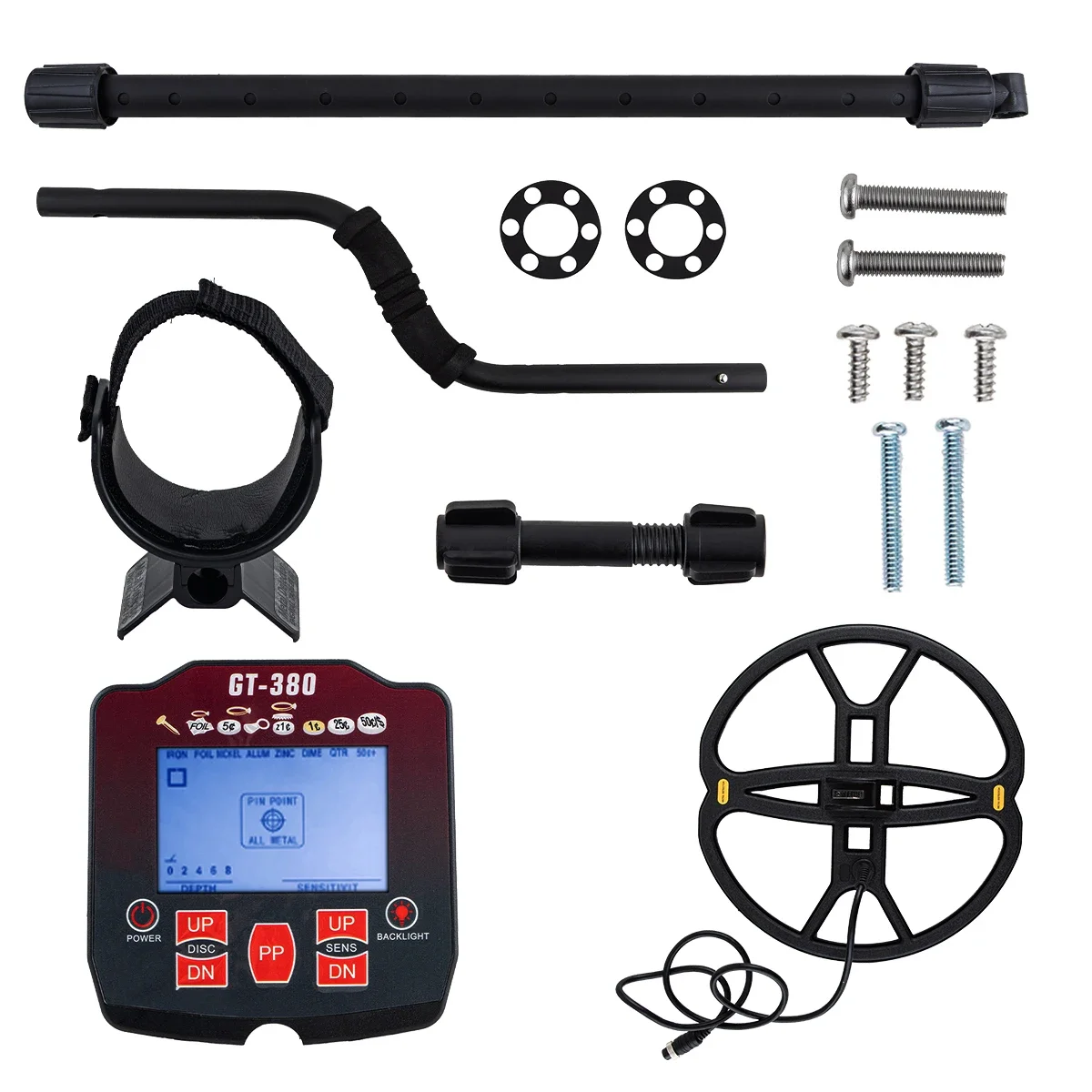 Металлоискатель Кладоискатель GT380 13 дюймов профессиональный подземный
