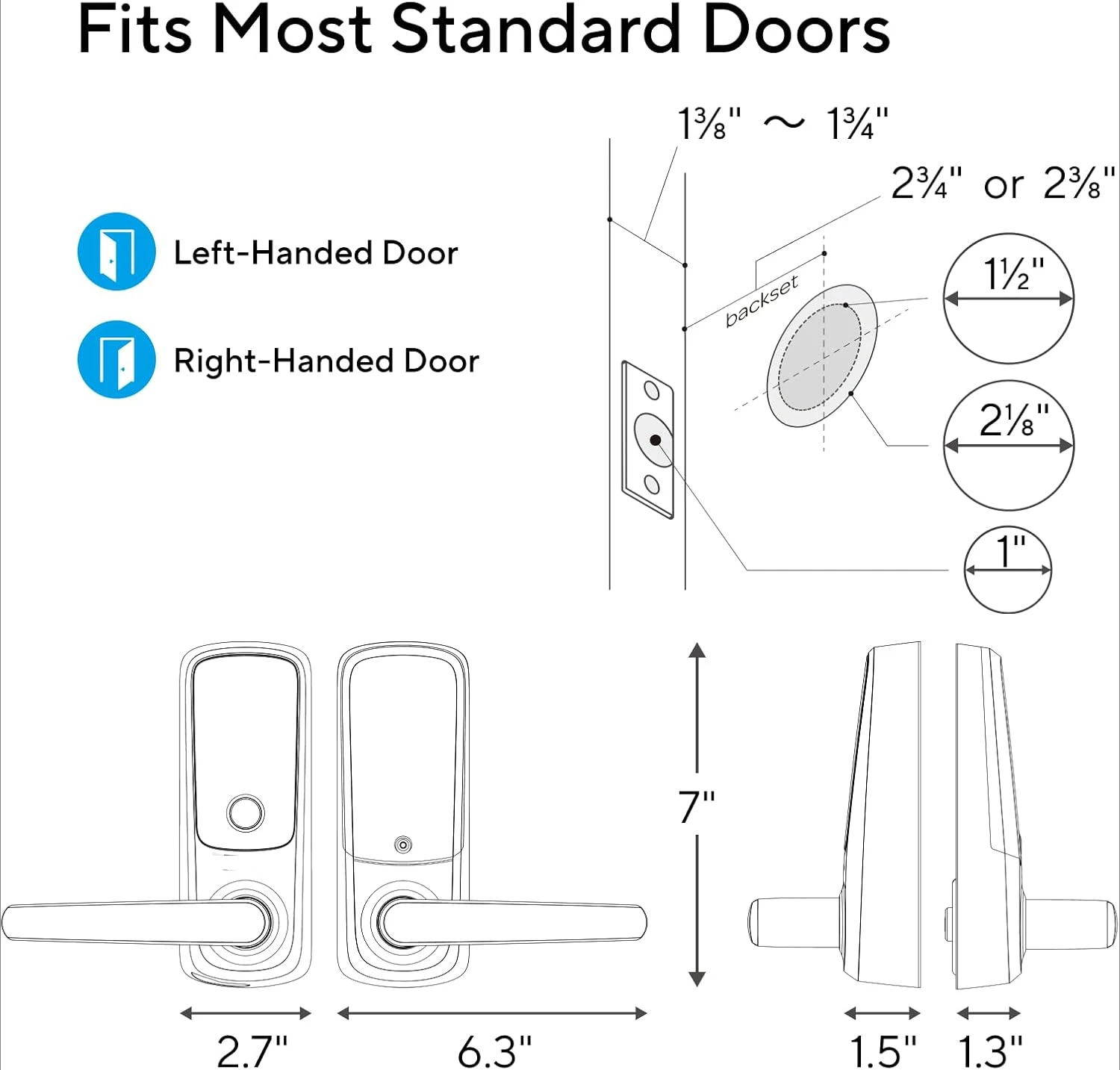 Встроенный Wi-Fi Смарт-замок со сканером отпечатков пальцев 5-в-1 БЕСКЛЮЧЕВОЙ замок
