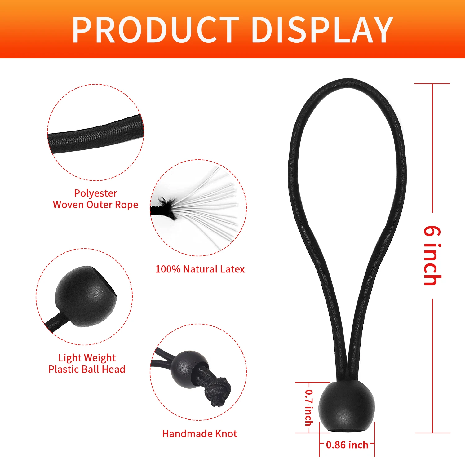 

Пружинные шнуры Umbreas, 5 шт.