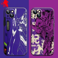 neon genesis evangelion eva phone cases for iphone 13 12 11 pro max xr xs max 8 x 7 se japan anime cover