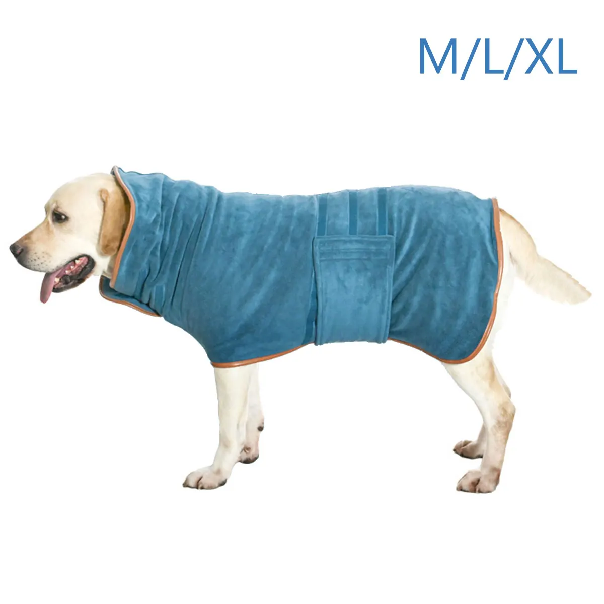 

Pet Absorbent Bathrobe Dog Bathrobe Towel Clothes For Teddy Alaskan Pet Cat Soft Adjustable Super Fast Drying Dog Bathrobe