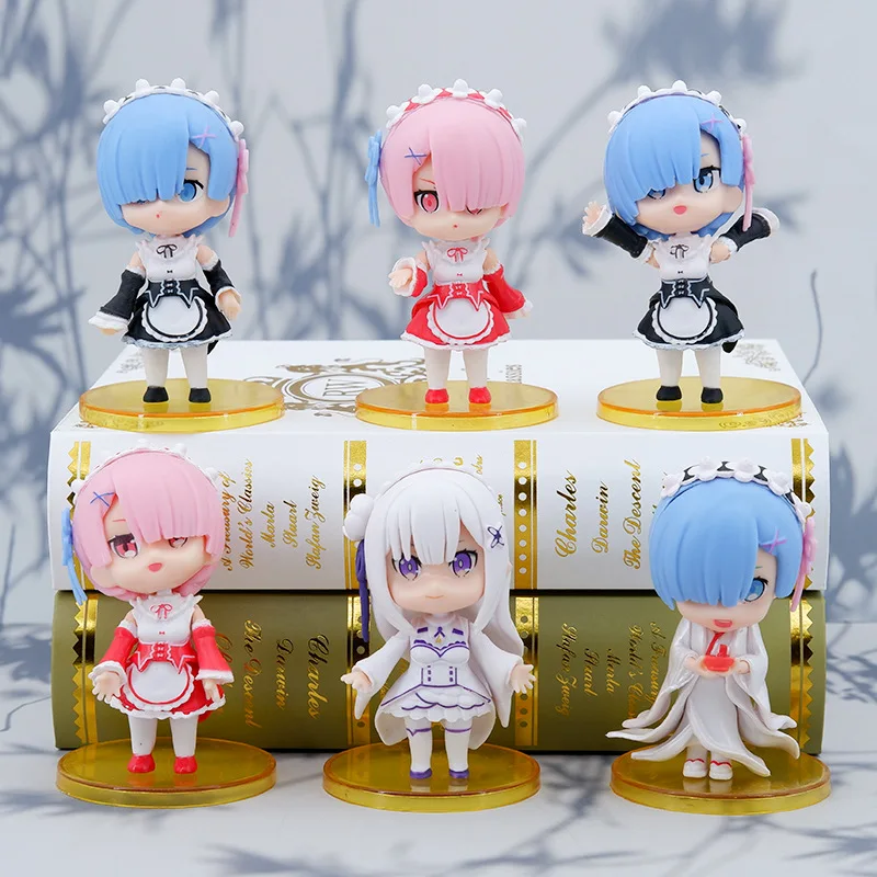 

Re: Starting Life In A Different World From Zero Anime Q Version Doll Pvc Kawaii Model Action Figure Toys 6pcs/Set Surprise Gift