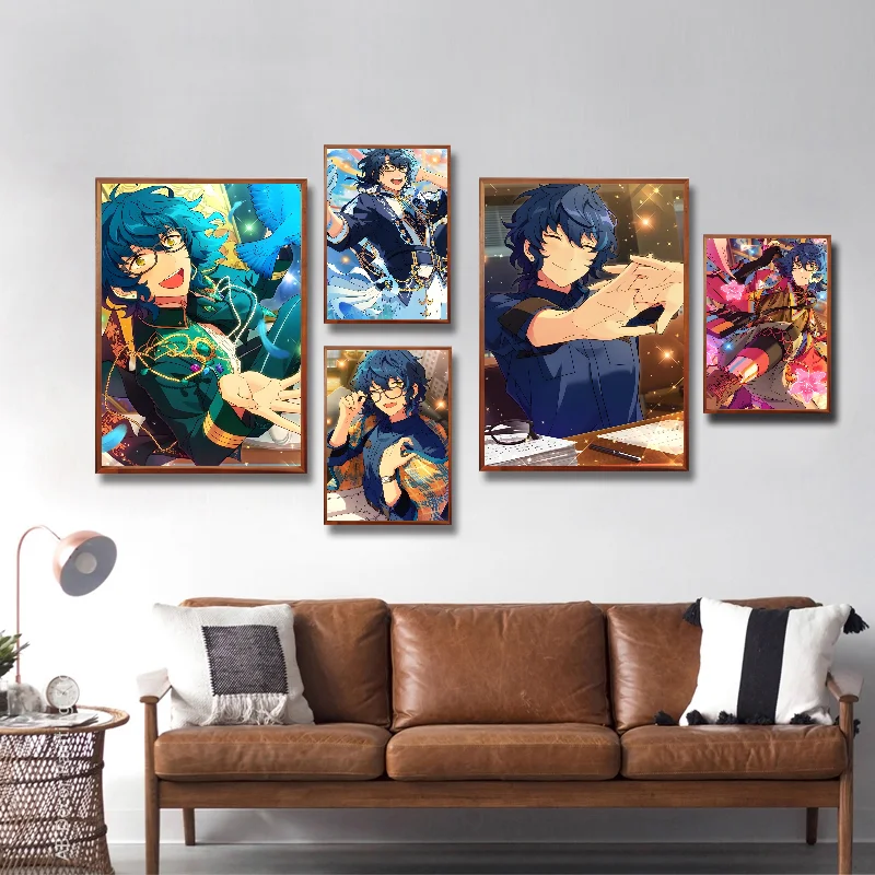 Game Anime Sumugi Aoba Poster Self-adhesive Art Waterproof Paper Sticker Coffee House Bar Room Wall Decor