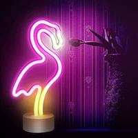 indoor decoration flamingo neon light batteryusb powered suitable for bedroom bar party led night light