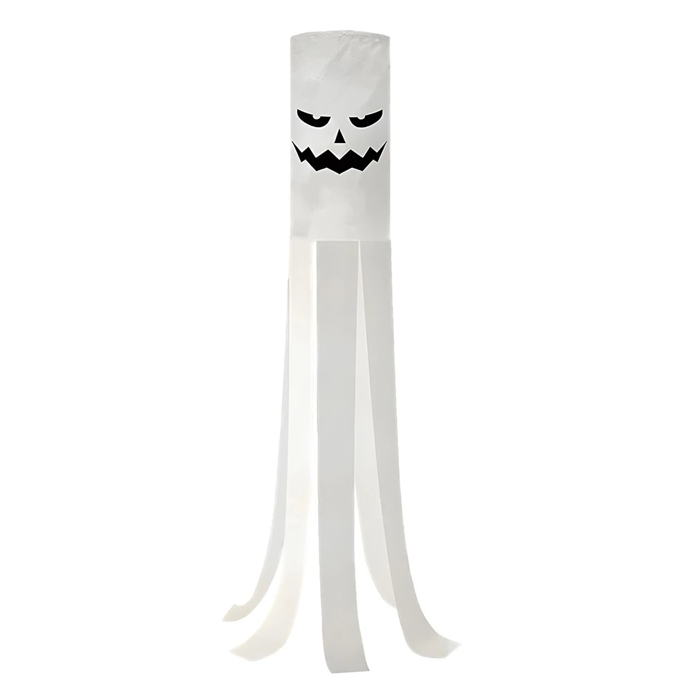 

2pcs 39.37inch Halloween Home Hanging Halloween Ghosts Windsocks Flag Halloween Outdoor Hang Wall Hanging Front Door