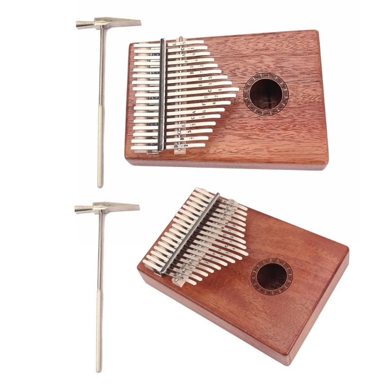 

17 Keys Thumb Piano with Tuning Mallet, Mini Kalimba Musical Instruments, Finger Piano Gifts for Kids Adult and Beginner N58B