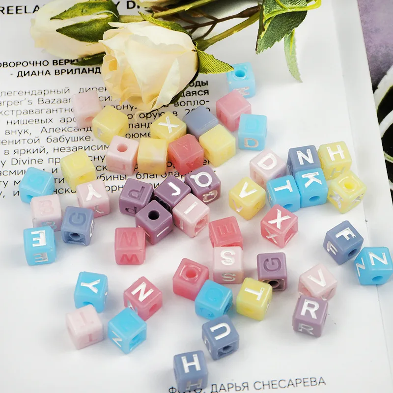 

2Pcs Digital Square Beaded Letter Bracelet Accessories Silicone Mould DIY Crystal Epoxy Resin Mold