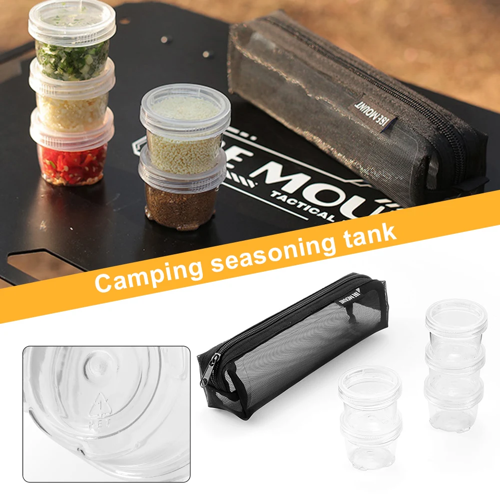 Набор контейнеров для приправ с 5 прозрачными бутылками сумка хранения контейнер