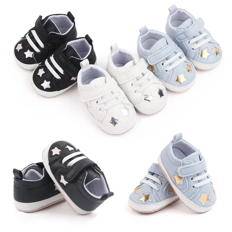 New Baby Shoes Boy Girl  Newborn Infant Toddler Casual Comfor  Sole Anti-slip PU Leather First Walkers Crib Moccasins Shoes