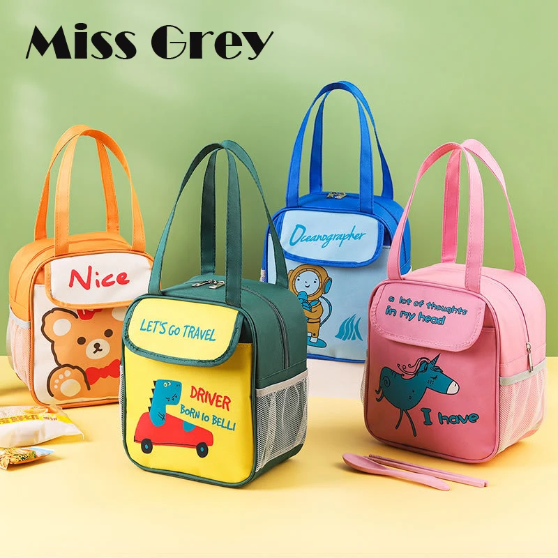 

Insulated Lunch Bag Women Cute Bear Waterproof Cooler Bag Picnic Travel Thermal Breakfast Box Girls Child School Lunch Box Tote