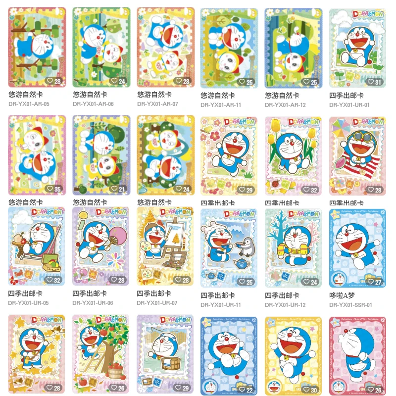 Фото Оригинальный набор коллекционных карт KAYOU Doraemon Time Adventure Fantasy Pack Vol1, официальный подарочный набор для фанатов №4