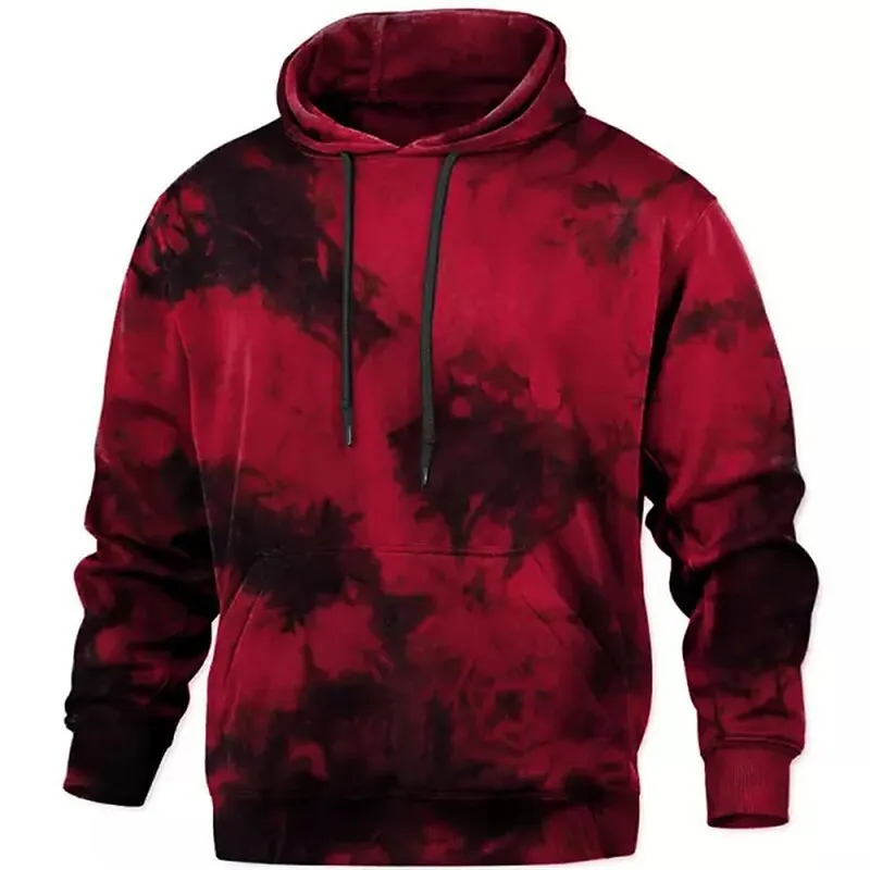 

2023 Cross border New Printed Men's Coat Outdoor Loose Hoodie Hooded Sweate