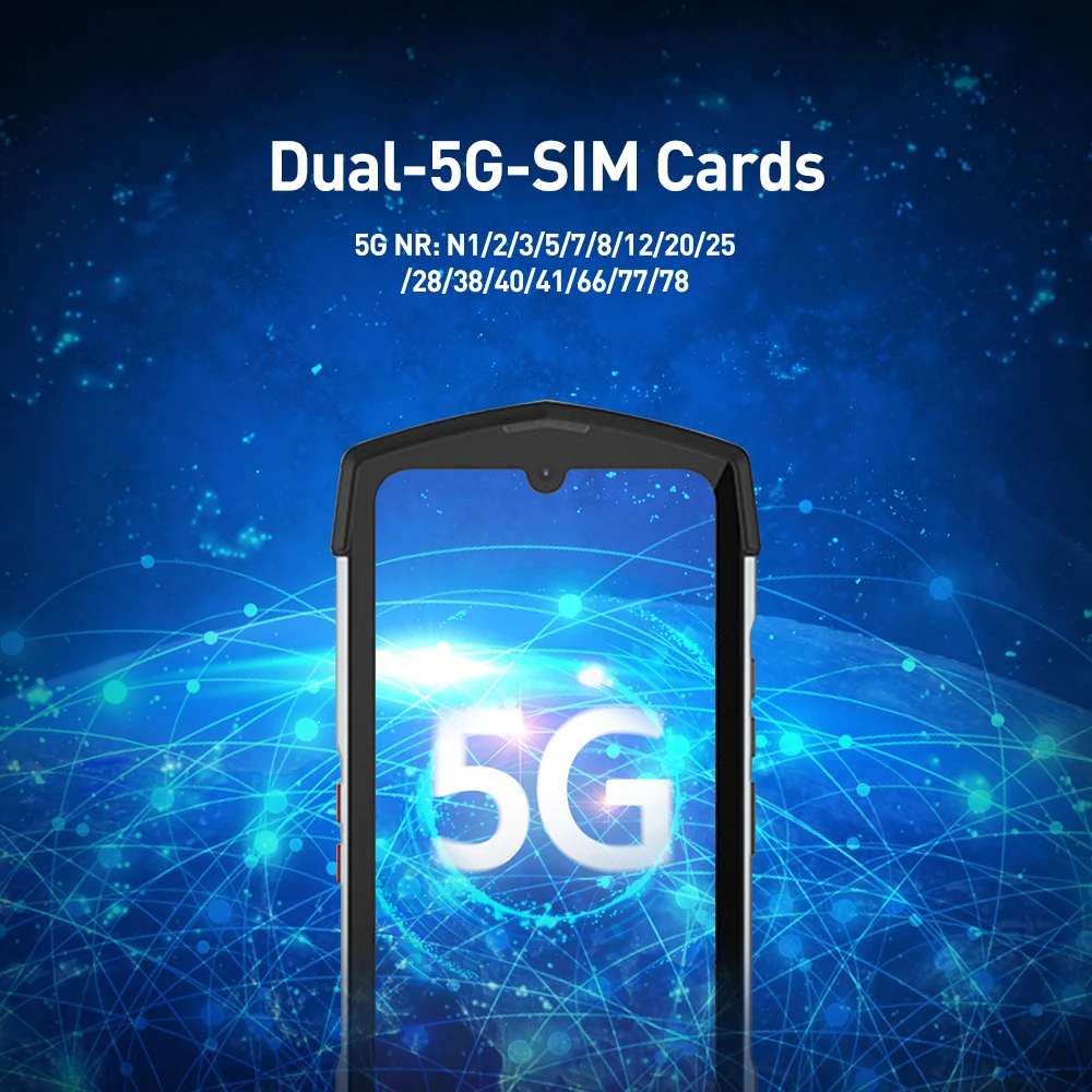 Unihertz TickTock 5G Rugged Waterproof Smartphone 8GB 128GB Android 11 Dual Screen 48MP camera IP68 Mobile Phone With NFC