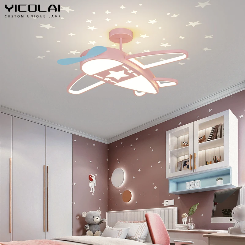 

Aircraft Light Children's Room Ceiling Light Simple Modern LED Creative Personality Bedroom Boy American Cartoon Kindergarten