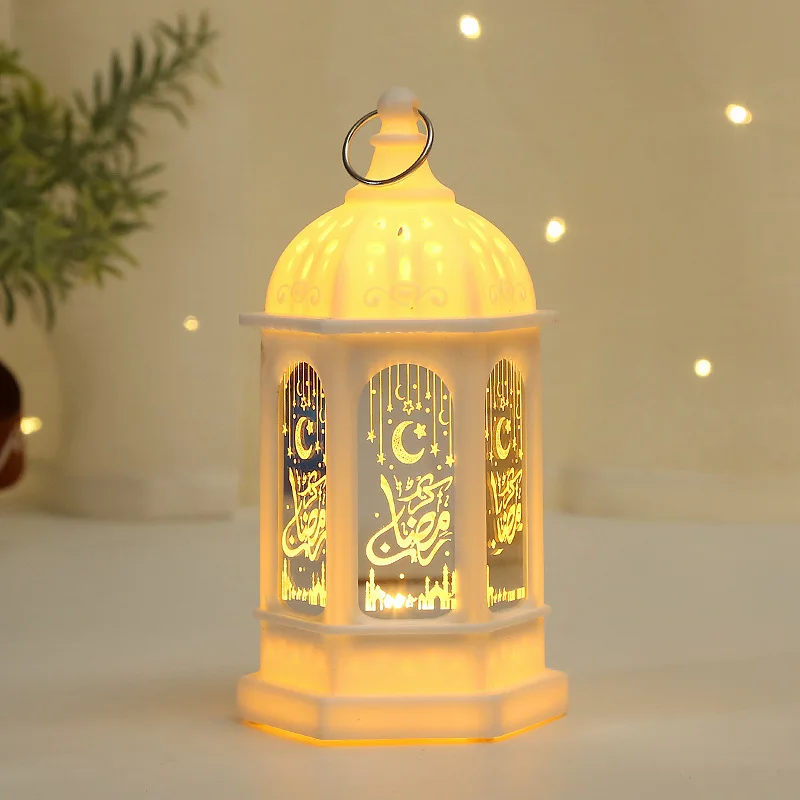 

1Pcs Creative Ramadan Lantern Lamp Wind Lantern Hanging Ornament Lantern Islamic Muslim Party Festival Home Decoration Supplies