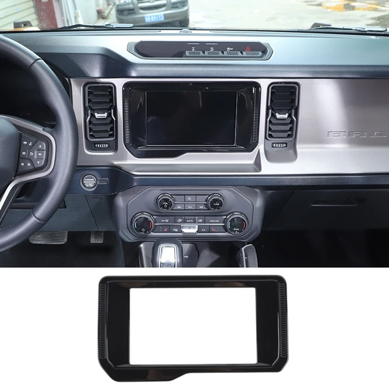 

Central Control Navigation Screen Panel Frame Decoration Cover Sticker For Ford Bronco 2021 2022 Car Accessories