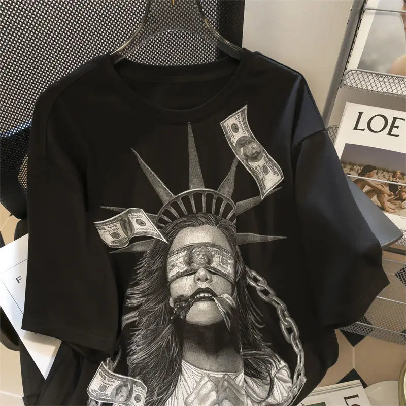 

Vintage Graphic T Shirt for Men Women Girl Summer Tee Tops Harajuku Hip Hop Streetwear Clothing Punk Style Clothes 2022