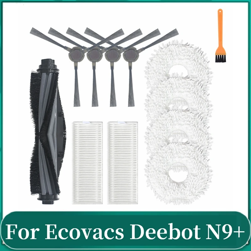 

Main Side Brush Mop Cloth HEPA Filter For Ecovacs Deebot N9 N9+Robot Vacuum Cleaner Replacement Accessories