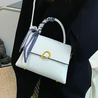 high quality pu leather womens shoulder bag 2022 unique designer handbag pure color messenger bag female vintage crossbody bag