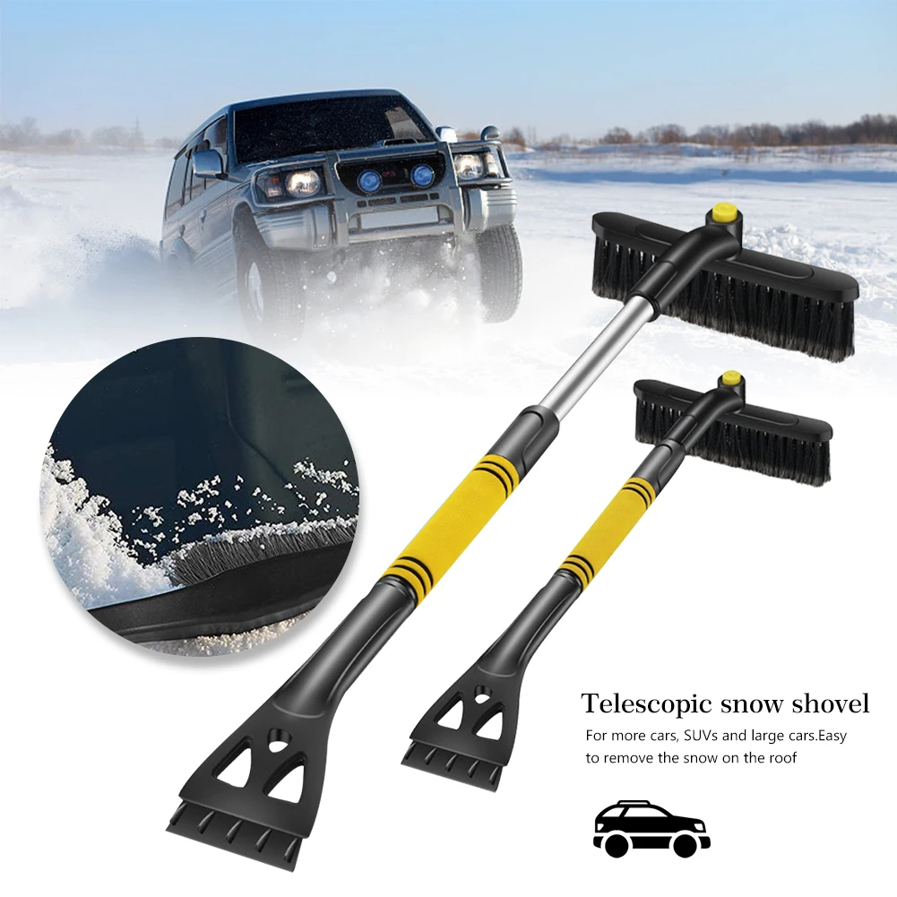 

Выдвижной Телескопический автомобильный разглаживающий Снег 3 в 1, инструменты для очистки, уличные щетки для снега для лопаты, аксессуары д...
