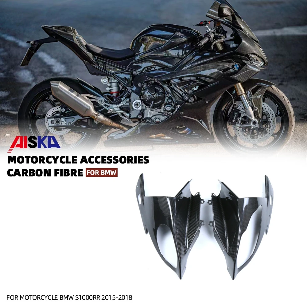 

AISKA Motorcycle Accessories Full Carbon Fiber Upper Front Nose Headlight Cover Fairing For BMW S1000RR2015-2018