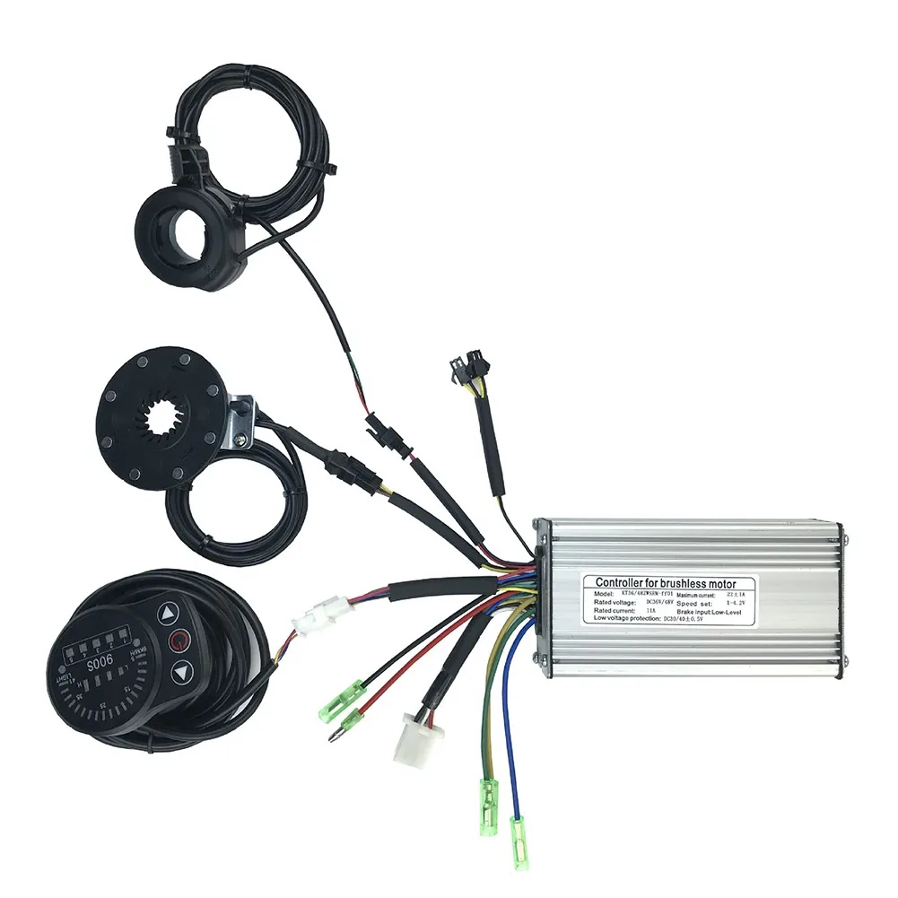 

E-bike KT 36V/48V 500W 22A SM Controller + LCD900S Display + 8 Magnetic PAS Sensor + Thumb Throttle Electric Bicycle Accessories