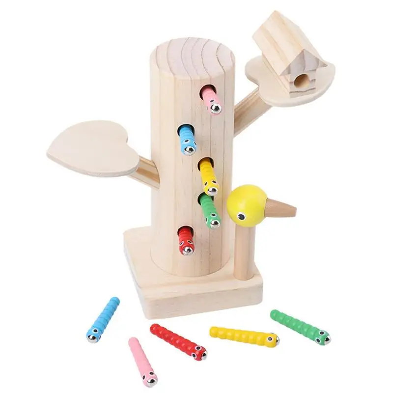 

Woodpecker Toy Bird And Worm Magnetic Toys Fine Motor Skills Toy Magnetic Game Sensory Feeding Preschool Learning Toys