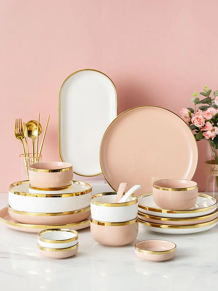 

Japanese Mixing Kitchen Bowl Set Nordic Porcelain Dessert Ceramic Bowl Salad Ice Cream Tableware Tigelas Tableware AE50WA