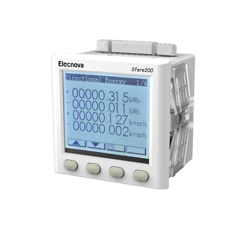 

200 three phase ac digital panel mounted power quality analyser data logger