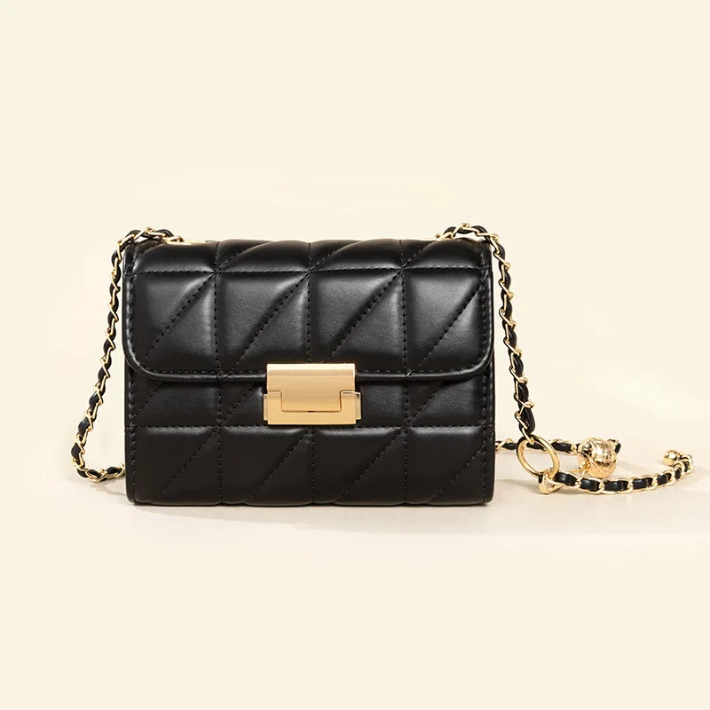 

2023 New Fashion Lingge Chain Versatile One Shoulder Crossbody Bag