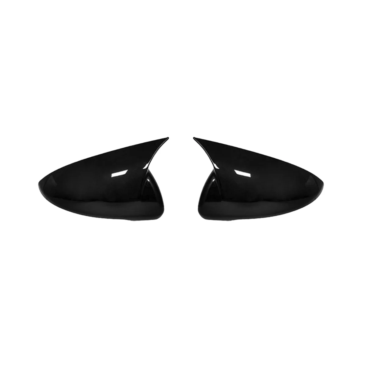 

1 пара, чехол для зеркала заднего вида для Kia Forte K3 Cerato 2019-2023, модифицированное зеркало Ox Horn наклейка Shell ярко-черного цвета