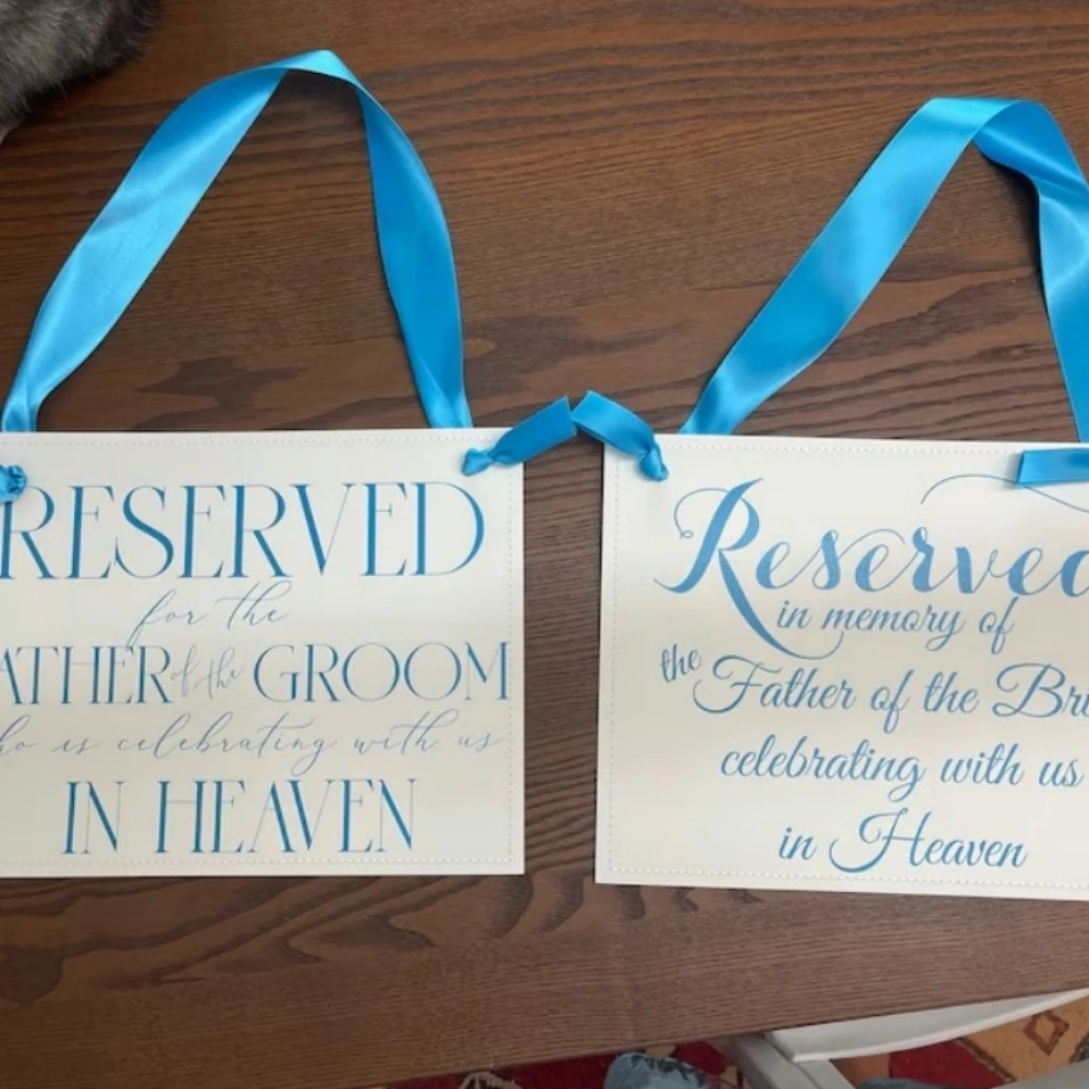 Персонализированный памятник баннер на свадебный стул с надписью в память о