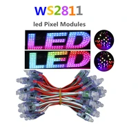 1000pcs dc5v ws2811 led modules addressable 12mm waterproof full color digital diffused rgb led pixel module christmas light