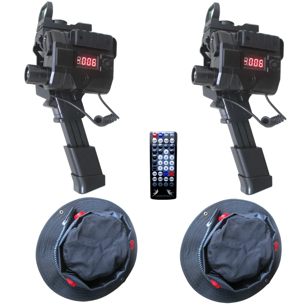 

Professional 600ft Laser Tag With Hat/Set Of 2 Players And 1 Remote/Outdoor And Indoor Infrared Gun/Fully Editable Gun