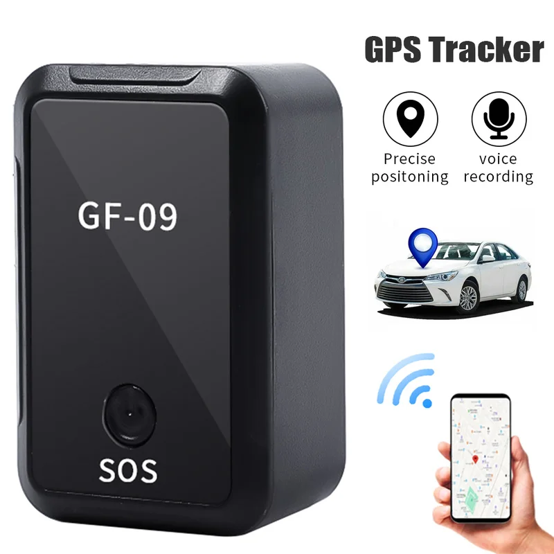 GF09 Mini GPS Tracker Car Locator Real Time Tracking Location Voice Recording Anti-lost Positioner Device for Child Pet Dog