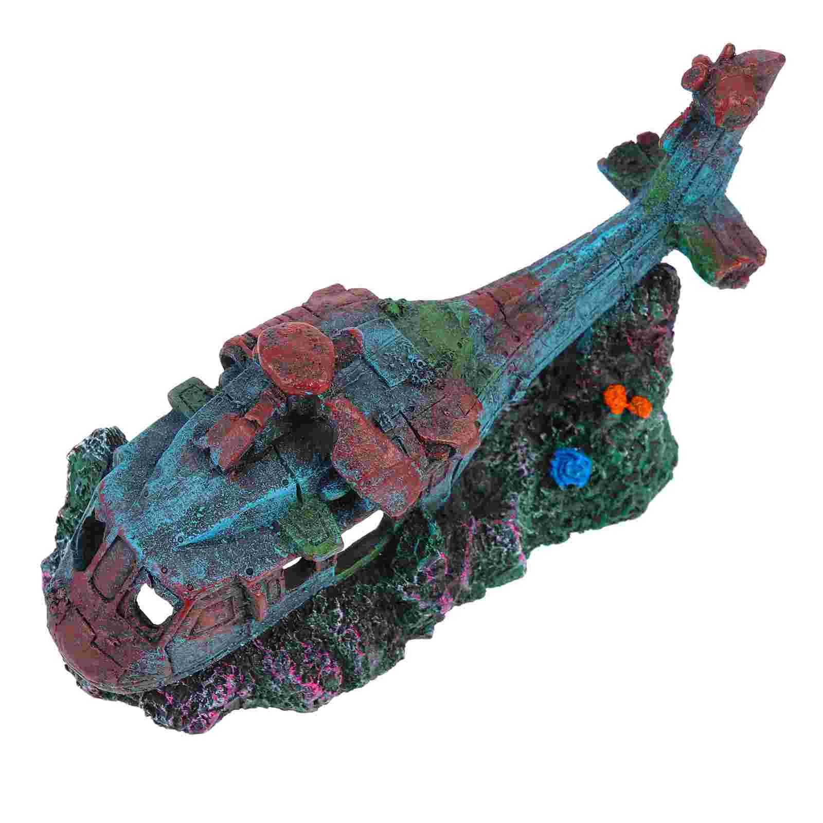 

Resin Fighter Tank Fighter Decor Resin Statue Aquarium Decoration Tank Decor for Under Fish Tank