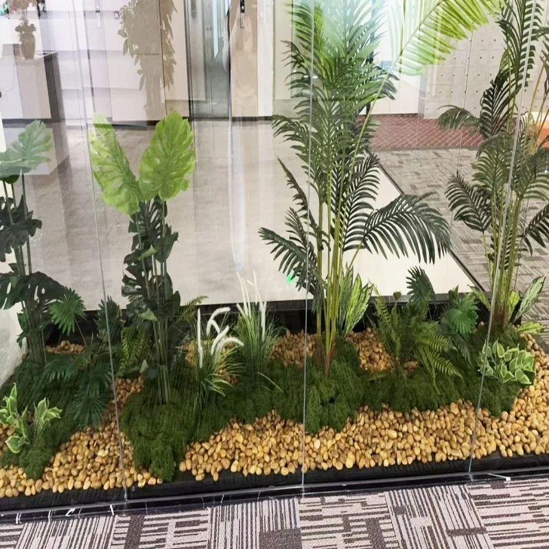 Фото Aqumotic 1-метровый коврик для искусственного газона, цветной газон, домашний и уличный коврик для травы, синтетический коврик для газона, ковер, свадебный напольный коврик №2