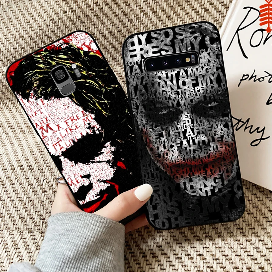 

Clown Bat-man The Joker Phone Case For Samsung Galaxy S10 S9 S8 Plus Lite S10E For Samsung S10 5G Carcasa Silicone Cover Coque