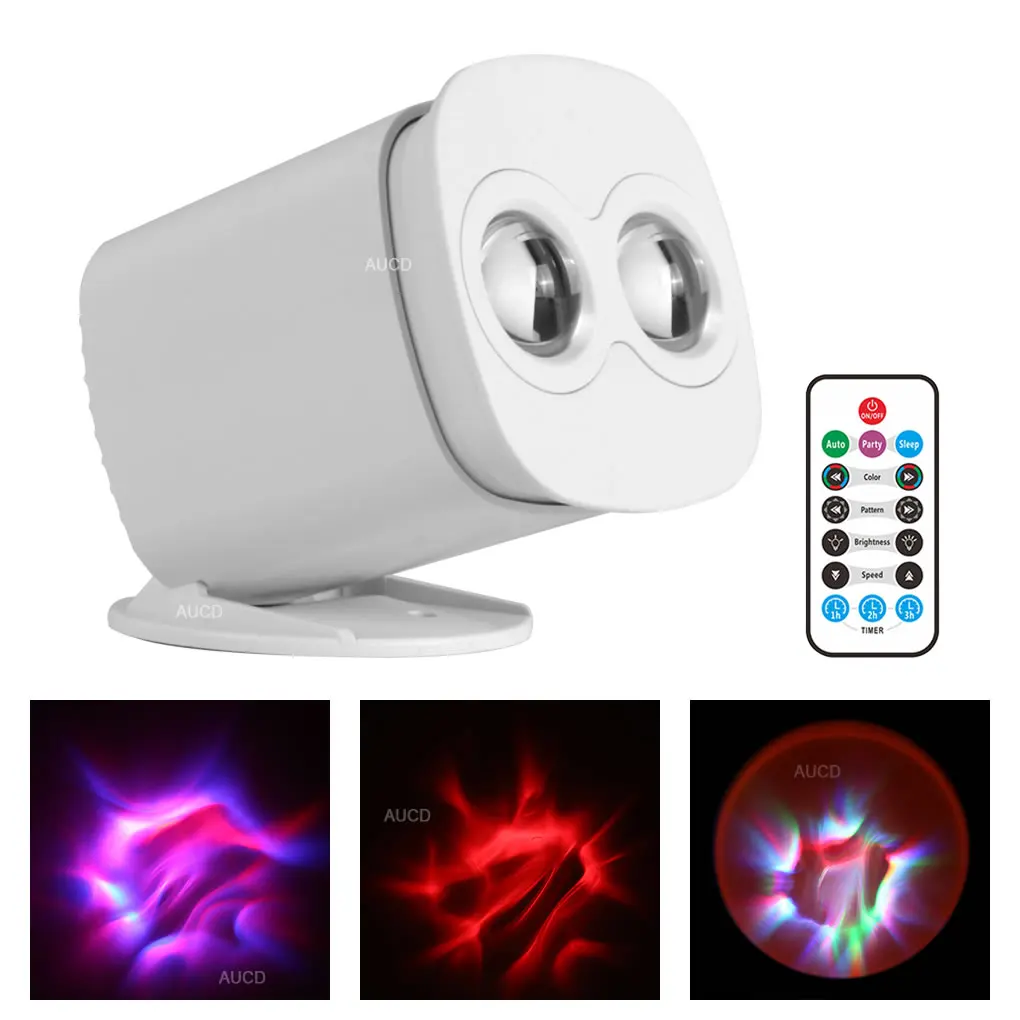 6W RGB USB Projector LED Sound Remote Control Laser Governable Mix Galaxy Sky Polar Bright Lights Party Night Lighting Gift Lamp