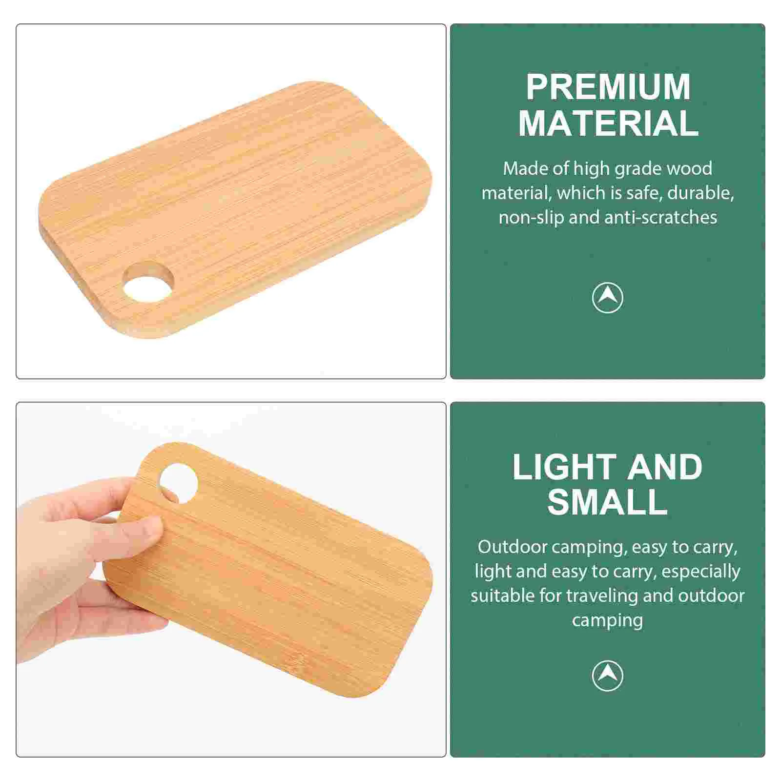 

Board Cutting Chopping Kitchen Small Wooden Fruit Boards Wood Picnic Vegetable Mat Platter Serving Cheese Mini Chop Block Tray