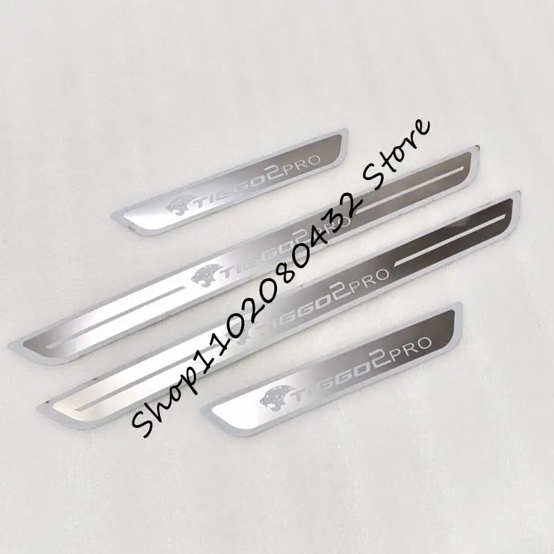

For Chery Tiggo 2 Tiggo 2 Pro 2019-2022 Door Sill Scuff Plate Kick Guard Pedal Threshold Step Protector Stainless