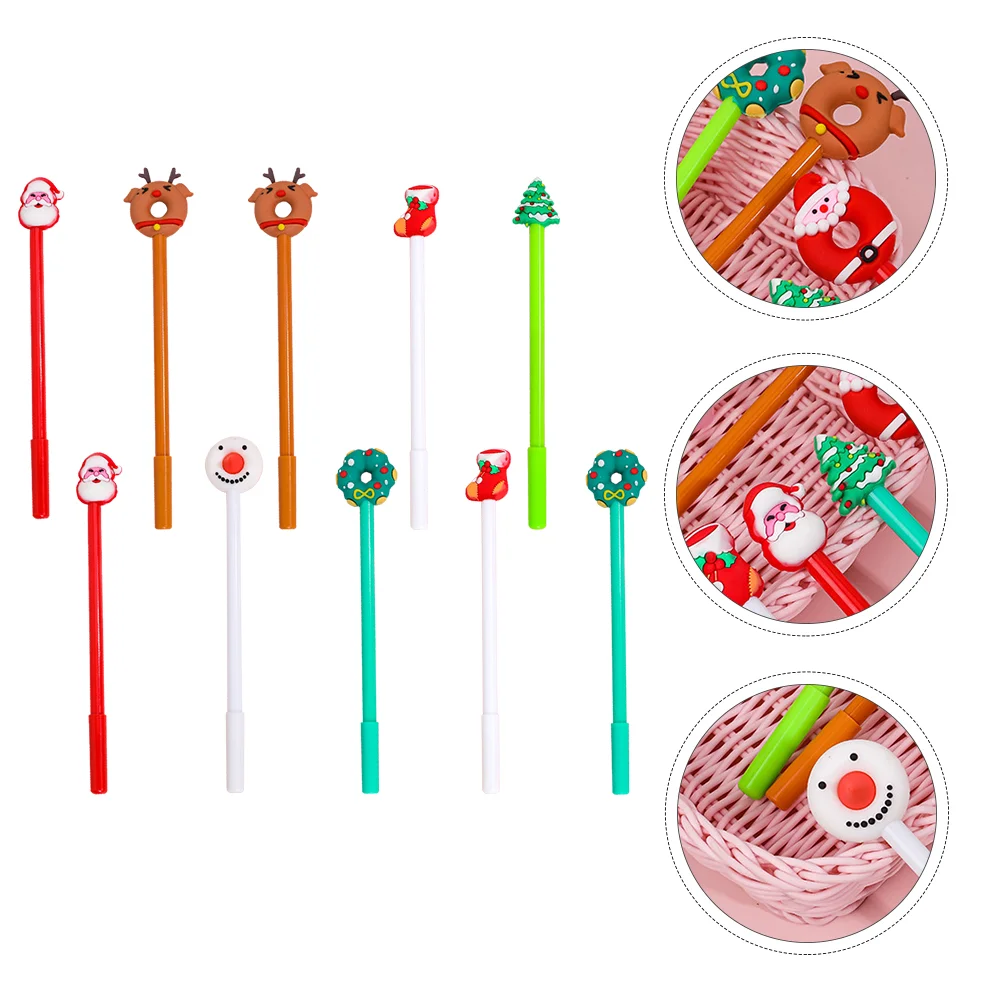 

Рождественская гелевая ручка, чернила для учеников, креативный милый маркер, школьные Мультяшные Простые рождественские ручки