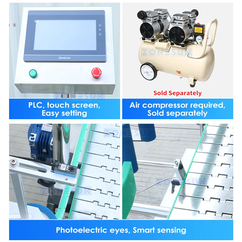 ZONESUN круглая бутылка этикетировочная машина огнетушитель большие