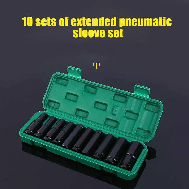 

Новинка 10 шт. 8-24 мм 3,5-дюймовый глубокий ударный торцевой набор тяжелый метрический инструмент для гаража адаптер для гаечного ключа Набор ручных инструментов