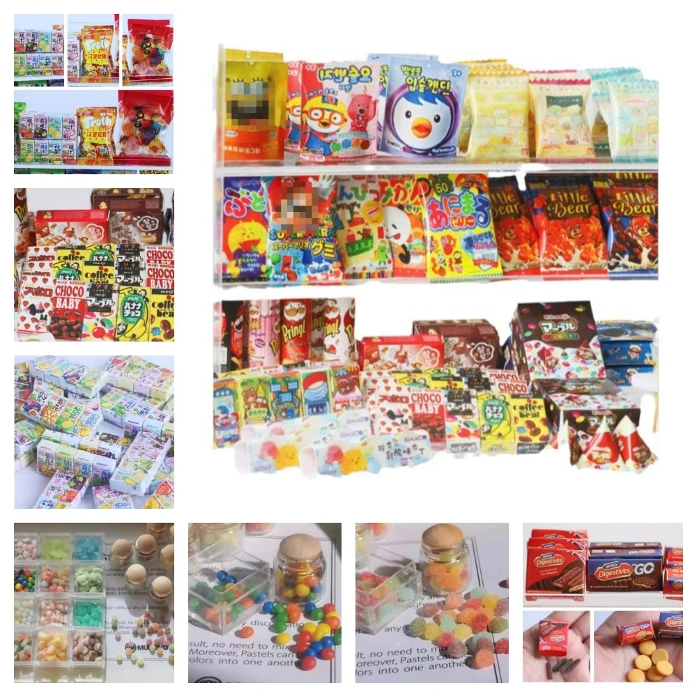 Кукольный домик миниатюрная еда игра в пудинг леденец шоколадная фасоль глина