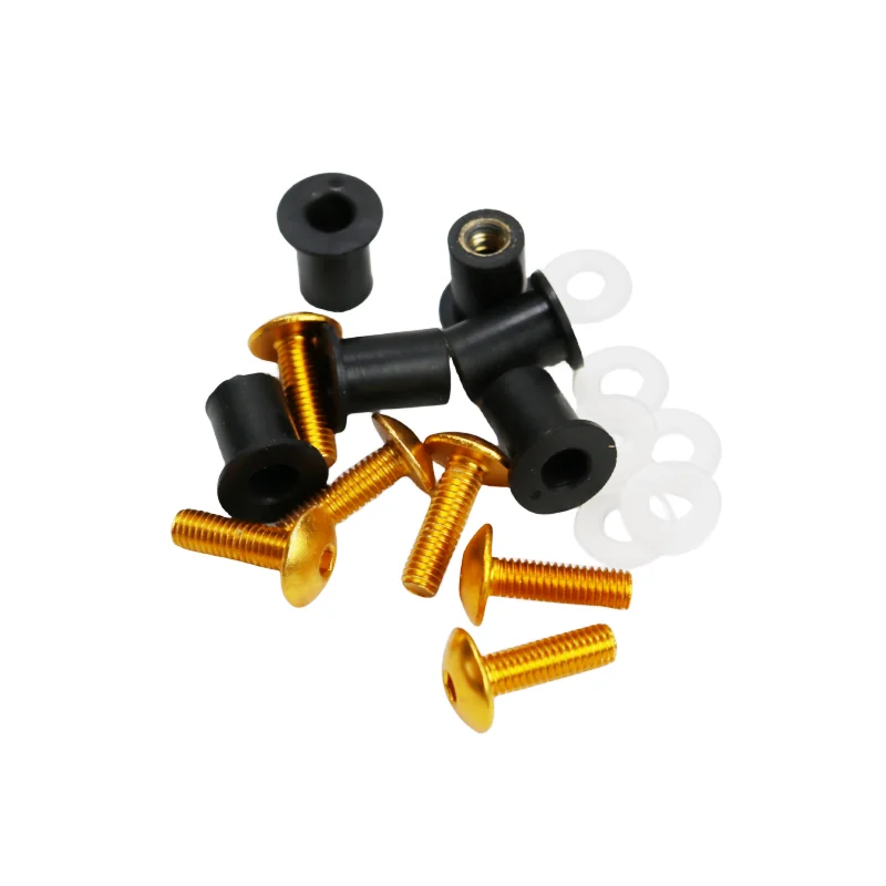 Болты для лобового стекла, подходят для Yamaha Honda Kawasaki Suzuki ...